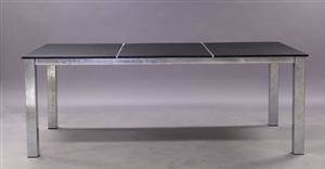 Bord med galvaniseret stel - 205x100 cm