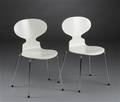 Arne Jacobsen. Par stole Myren, model 3101 2