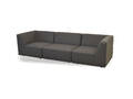COUZ 151. Modulsofa bestående af 3 moduler, betrukket med slidstærkt SOHO stof i Antrazit. Designet af COUZ DESIGN TEAM