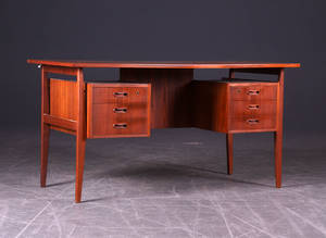 Dansk møbelproducent Fritstående skrivebord, teak