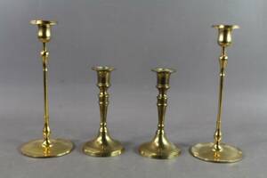 Ljusstakar i mässing 2 par