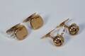 To par manchetknapper af 8 kt. guld. 4