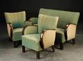 Sofamøbelment, sofa samt tre lænestole, 1940erne 4
