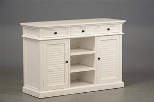 Skænk, hvid antikbemalet