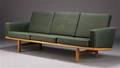 H. J. Wegner. Tre-pers. sofa, model GE-2363