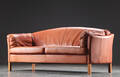Mogens Hansen. 2 ½ pers. sofa, cognacfarvet læder