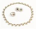 Anton Michelsen smykkesæt - Marguerit, halskæde, ring, ørestikkere