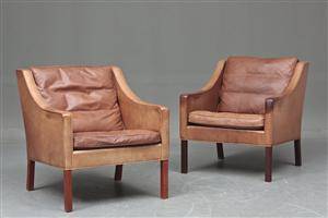 Børge Mogensen, par lænestole model 2202 2 