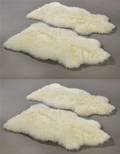 Fire Argentinske lammeskind. Farve Hvid. Super soft. 4