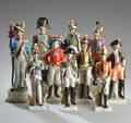 Samling bemalede porcelænssoldater10