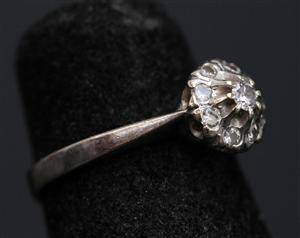 Ring, 18K vittguld med diamanter ca 0,25ct
