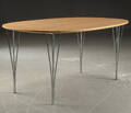 Piet Hein  Bruno Mathsson. Super Ellipse spisebord, bøg 150 cm. 