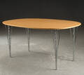 Piet Hein  Bruno Mathsson. Super Ellipse spisebord, bøg 150 cm. 