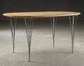 Piet Hein  Bruno Mathsson. Super Ellipse spisebord, bøg 135 cm. 