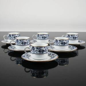 MOCCASERVIS, 6 delar, Dankotuwa Porcelain