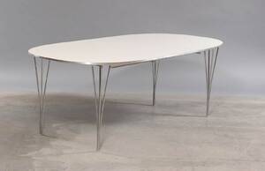 Piet Hein Bruno Mathsson. Super ellipse bord med udtræk 2