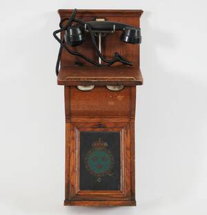 Väggtelefon, tidigt 1900-tal