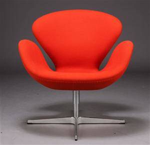 Arne Jacobsen. Svanen. lænestol, Red Label 