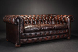 Chesterfield tre-pers. sofa 