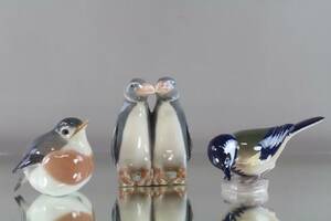 Figuriner 3 st, Royal Copenhagen 2 st och Bing  Gröndahl