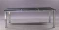 Bord med galvaniseret stel - 205x100 cm