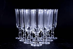 CHAMPAGNEGLAS, 10 st, 1900-tal.