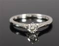 Solitairering  Ca. 0.30 ct. 