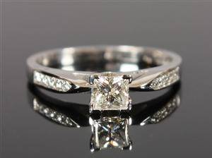 Diamantring Ca. 0.46 ct. 