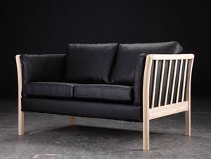 Skagen, 2 pers. tremmesofa, stel af ask