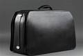 Connolly Leather Limited. Rejse- weekend taske af sort anilinlæder