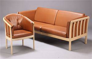 Dansk møbelproducent, tre-pers. sofa samt lænestol 2