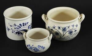 Syltkrukor 3st, Gustavsberg, bl.a. tidigt 1900-tal