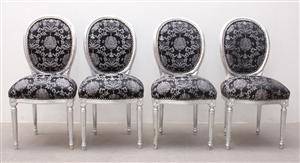 Stolar, 4 st, gustaviansk stil 4