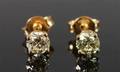 Ørestikkere, 14 kt. guld, brillanter ca. 0.58 ct., et par 2