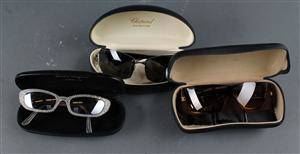 Chopard, Chanel, Salvatore FerregamoTre par solbriller . 3
