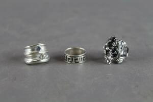 Ringar i silver 3 st