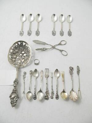 Parti bestick, Silver
