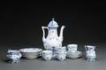 Royal Copenhagen  Kgl. P. Musselmalet, helblonde, kaffeservice af porcelæn 15