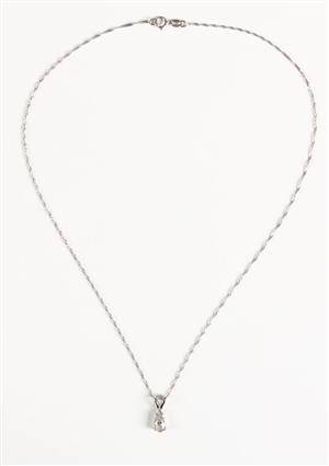 Brilliantvedhæng af guld, ca. 0.57 ct