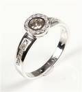 Ring, 14 kt guld, brillanter