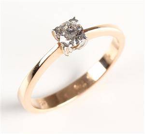 Ring, 14 kt guld, brillant