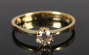 Solitairering Ca. 0.33 ct 