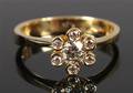 Ring, 14 kt guld, brillanter