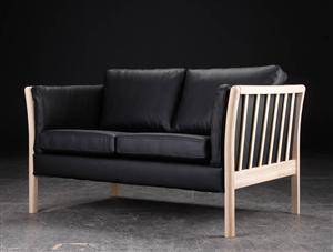 Skagen, 2 pers. tremmesofa, stel af ask