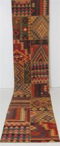 Matta, Patchwork kelim, 413x82 cm