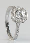 Brillantring, ca. 0.95 ct.