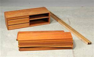 Reolsystem, teaktræ 