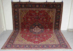 Orientmatta, handknuten, Täbriz, 383x313 cm