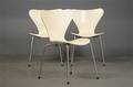 Arne Jacobsen, tre stole, model 3107, Syveren 3