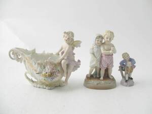 Figuriner, 3 st. Biskviporslin